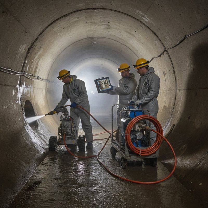 Underground Spout Cleaning